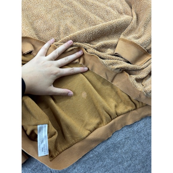 Intimately Free People Women's L Kelly Orange Hippie Oversized Boho Sweatshirt - Picture 6 of 8